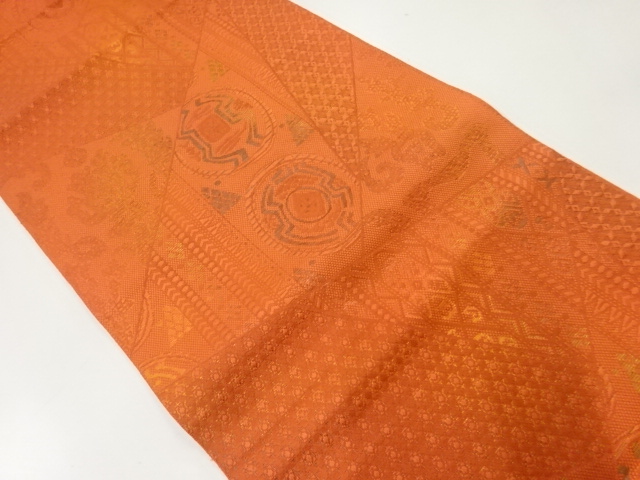 JAPANESE NAGOYA OBI / WOVEN FLORAL SARASA